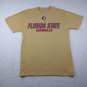 Section 101 Men's Meduim Florida State Seminoles Embroidered Short Sleeve Shirt